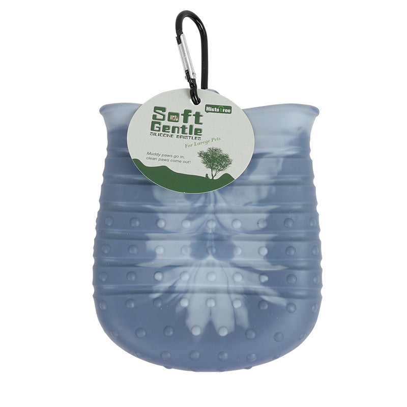 2 In 1 Dog Paw Cleaner Cup With Soft Brush - THEONE APPAREL