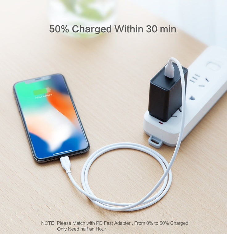 Ultra Fast USB C To Lightning Charging Cable For iPhone Models