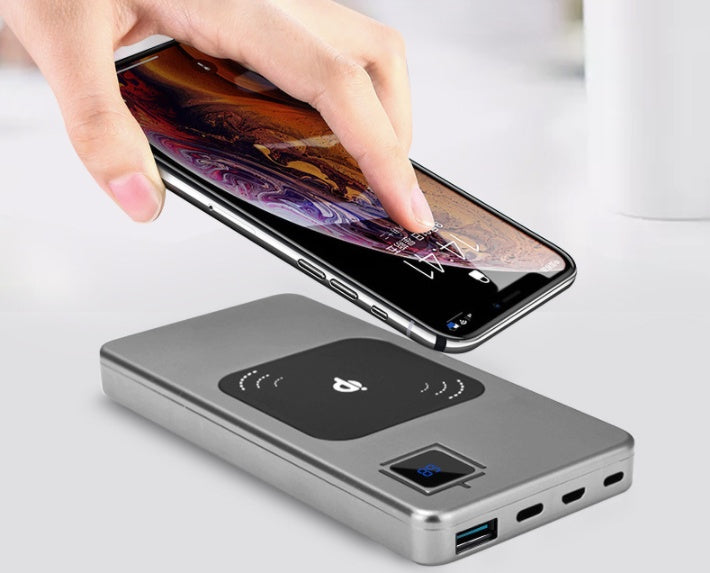 10000mAh Alloy Mobile Power Bank With LCD Display