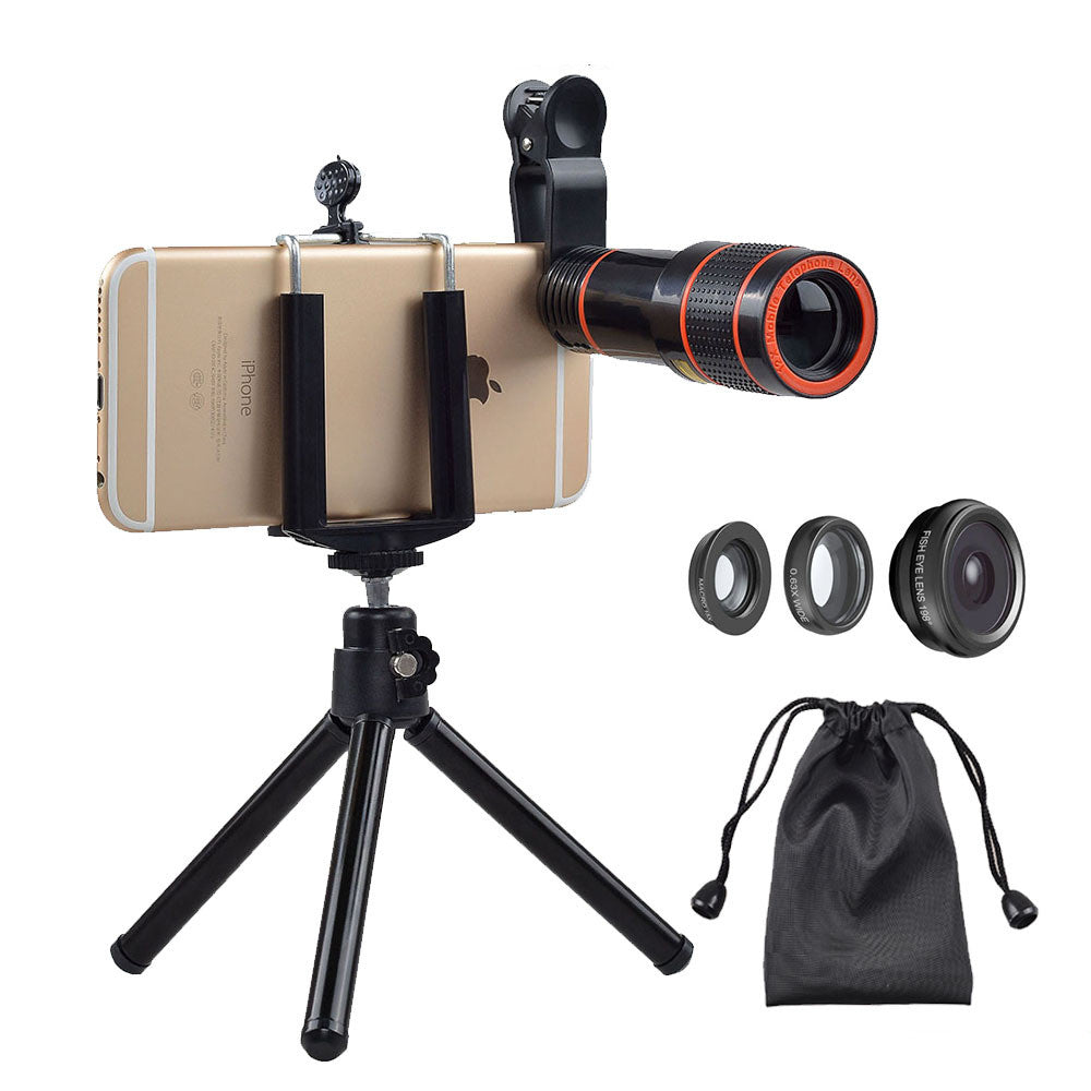 4?In?1 Mobile Lens Kit With Telephoto, Fisheye, Wide And Macro