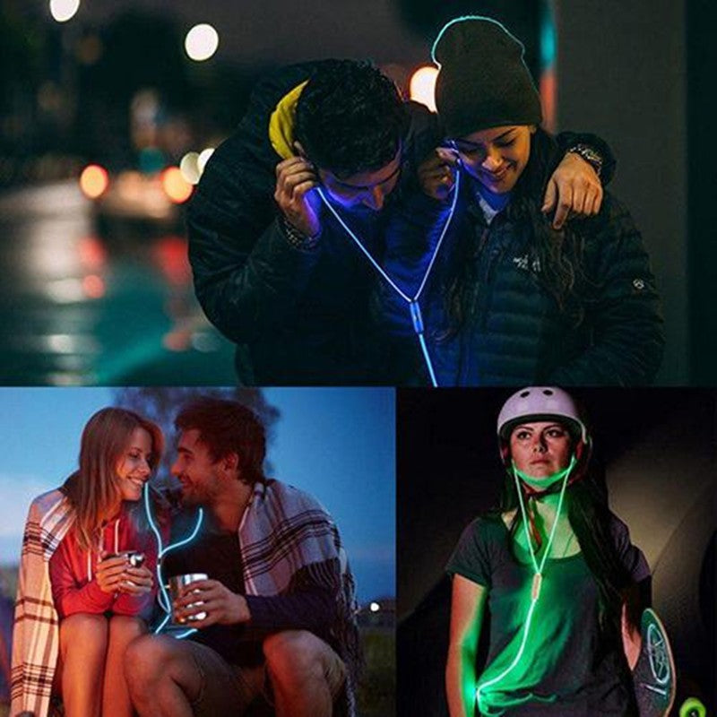 LED Light Up Music Reactive Earphones With Microphone Control