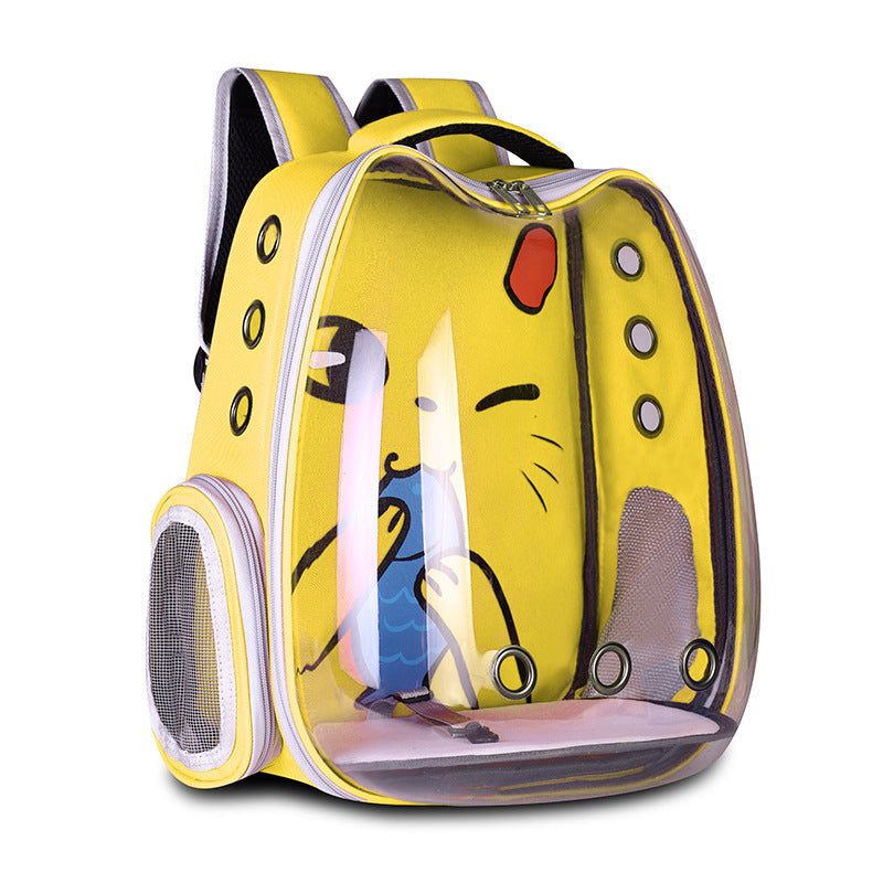 Breathable Pet Space Backpack For Cats And Small Dogs