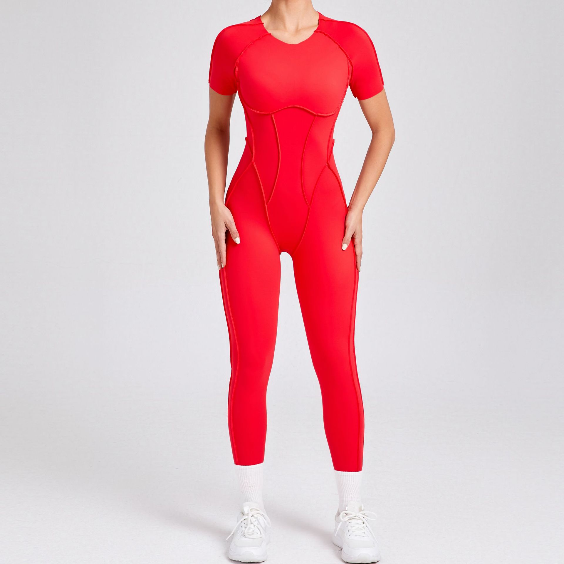 Women's Seamless Active Yoga Jumpsuit For Training And Movement
