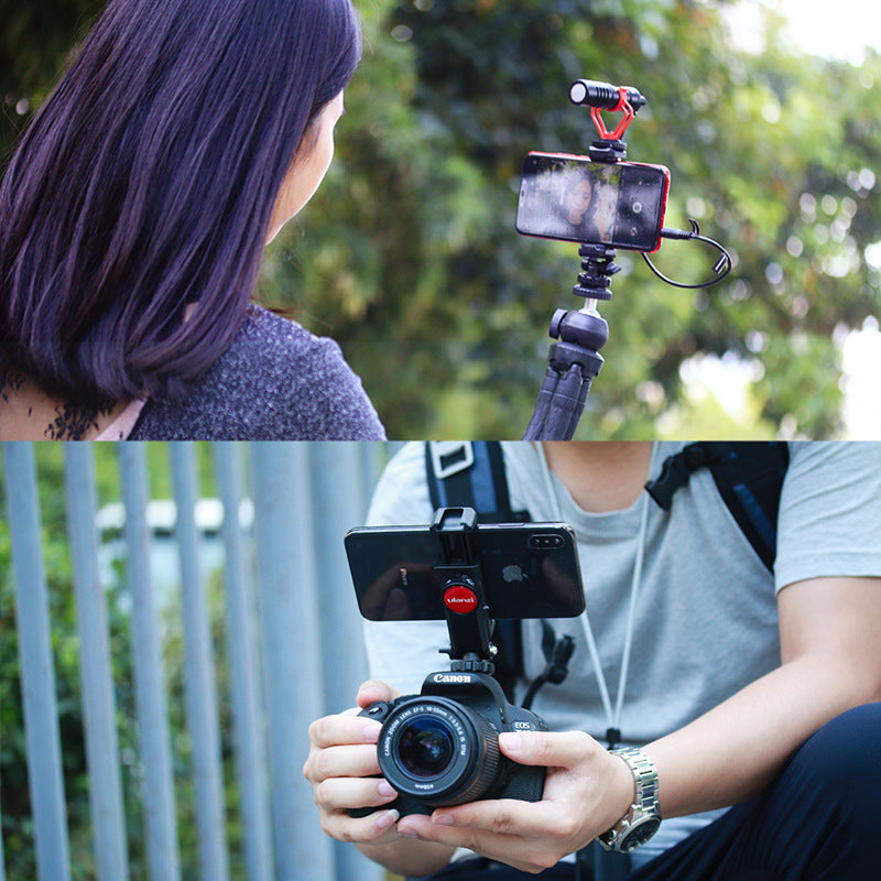 ULANZI ST?06 Adjustable Hot Shoe Phone Mount For Cameras And Tripods
