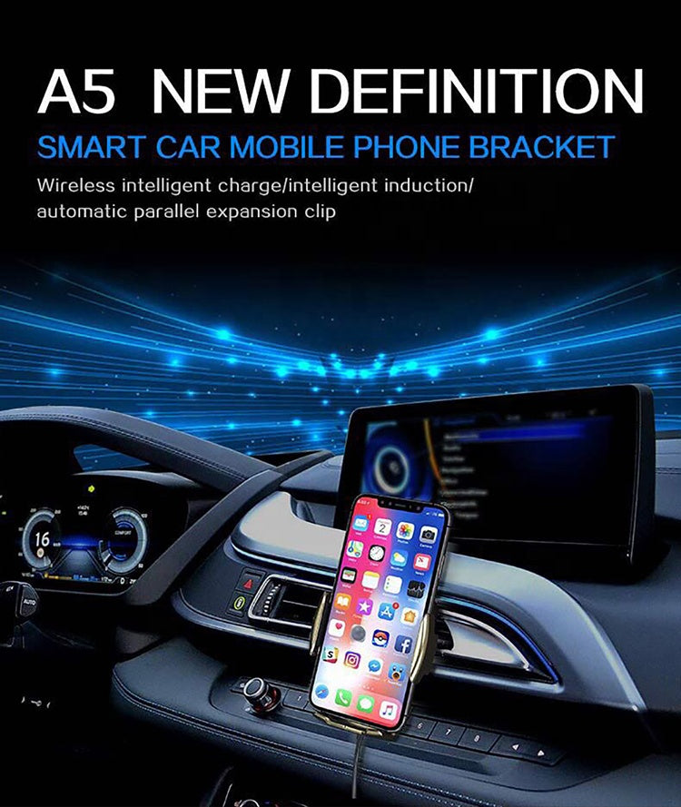 10W Wireless Car Charger With Secure Mounting and Fast Charging