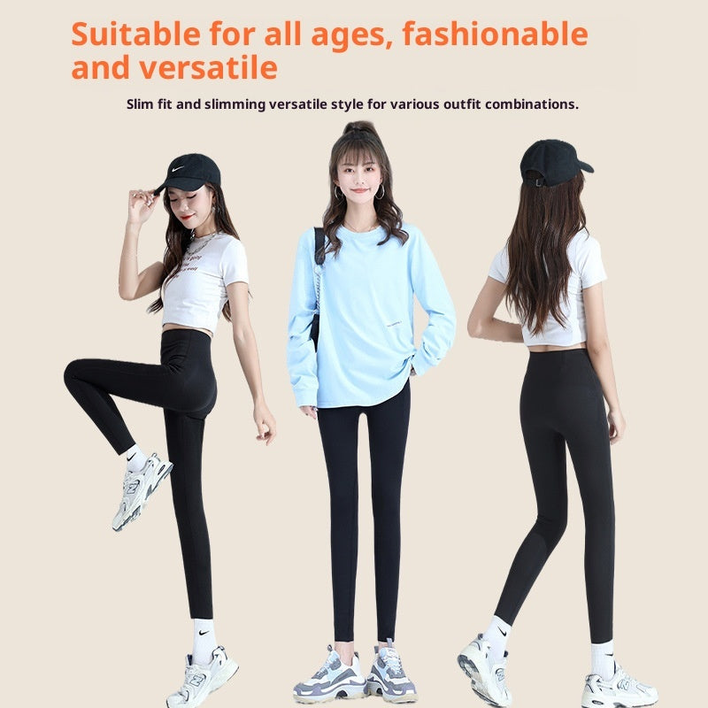 High-Waist Tummy Control Butt-Lifting Slim Fit Cropped Leggings