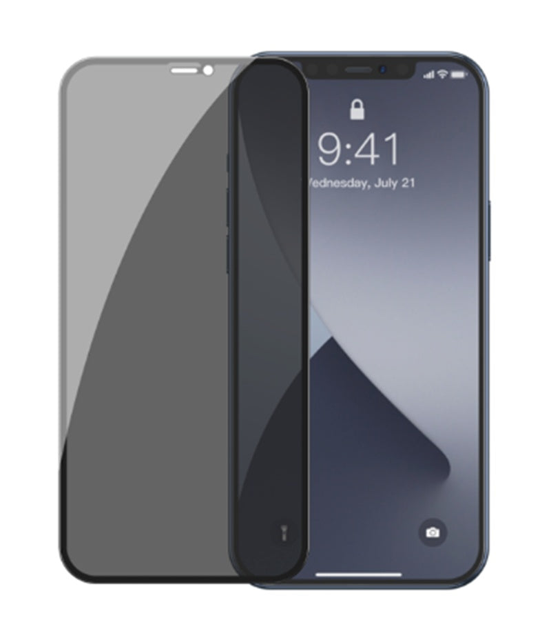Full Screen Anti Spy Tempered Glass Protector With Carved Finish