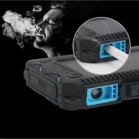 Rugged Waterproof Solar?Ready Power Bank With Dual Flashlights