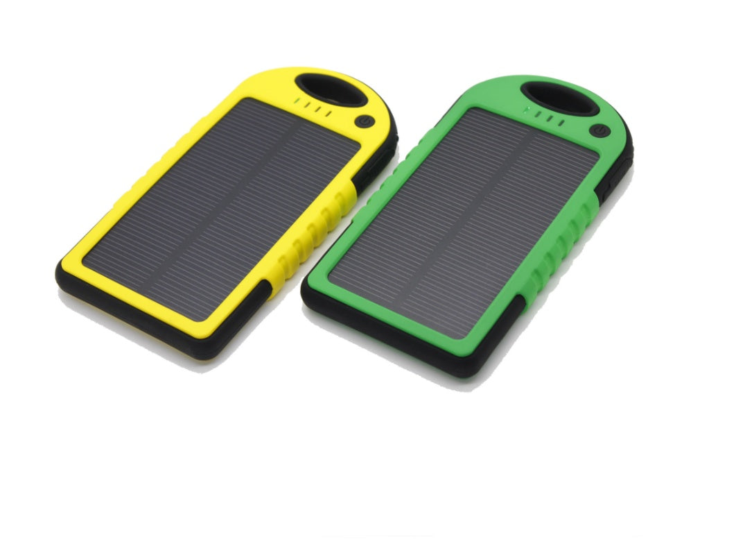 8000mAh Waterproof Solar Power Bank With Dual USB And LED Light