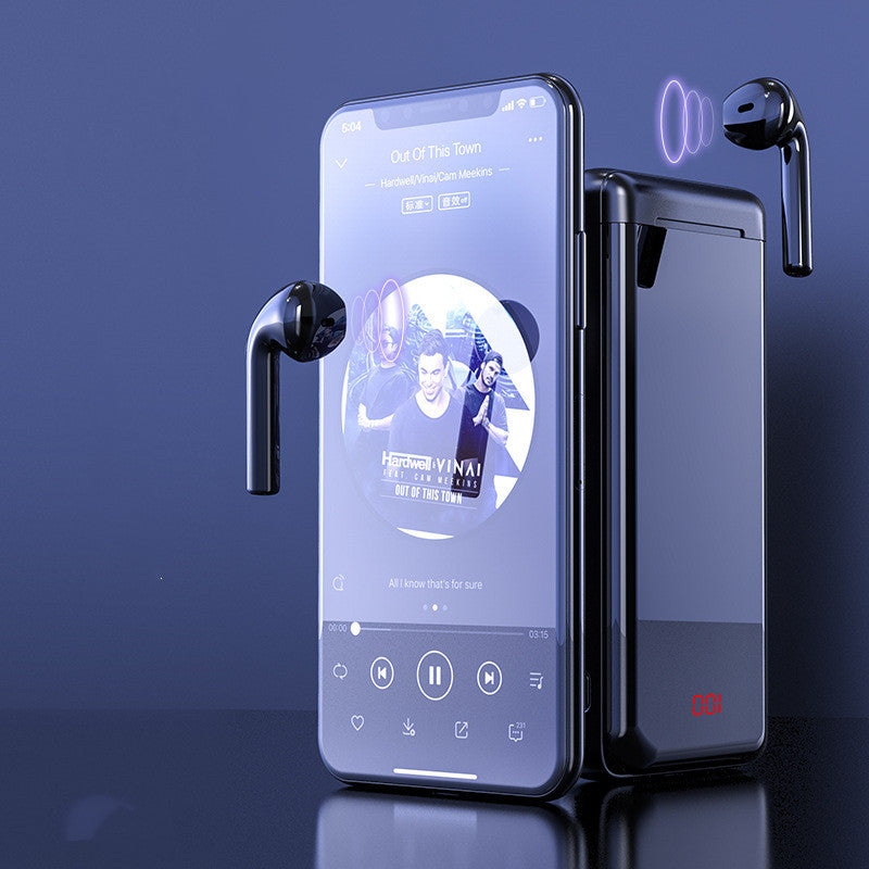 10000mAh Power Bank With Built?In Bluetooth Headset Storage