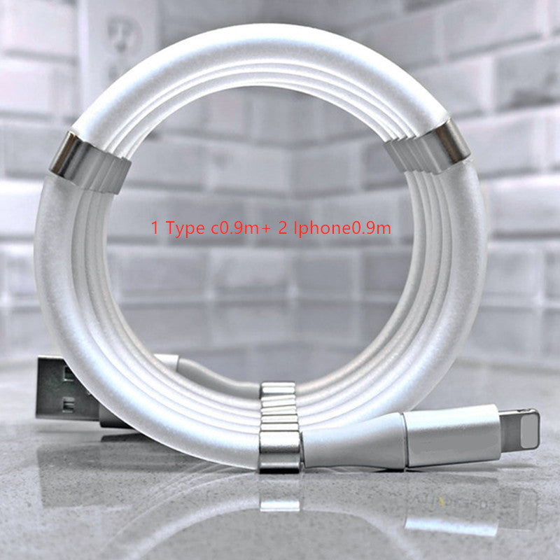 Magnetic Fast?Charging Data Cable With Multiple Connector Options