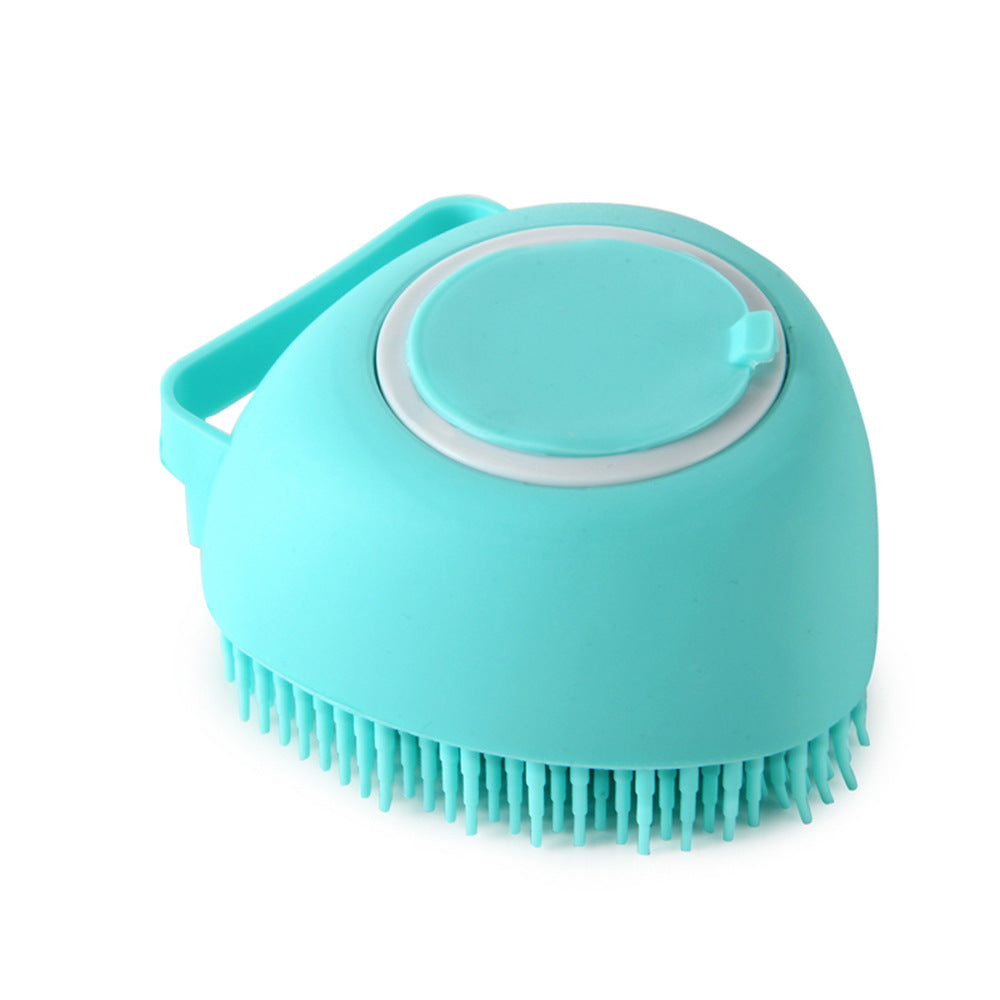 Silicone Dog Bath Massage Gloves With Shampoo Dispenser