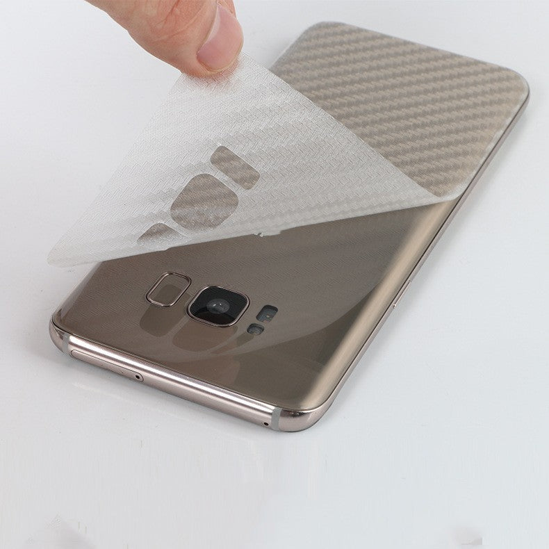 Matte Carbon Fiber Rear Protective Film For Samsung Devices