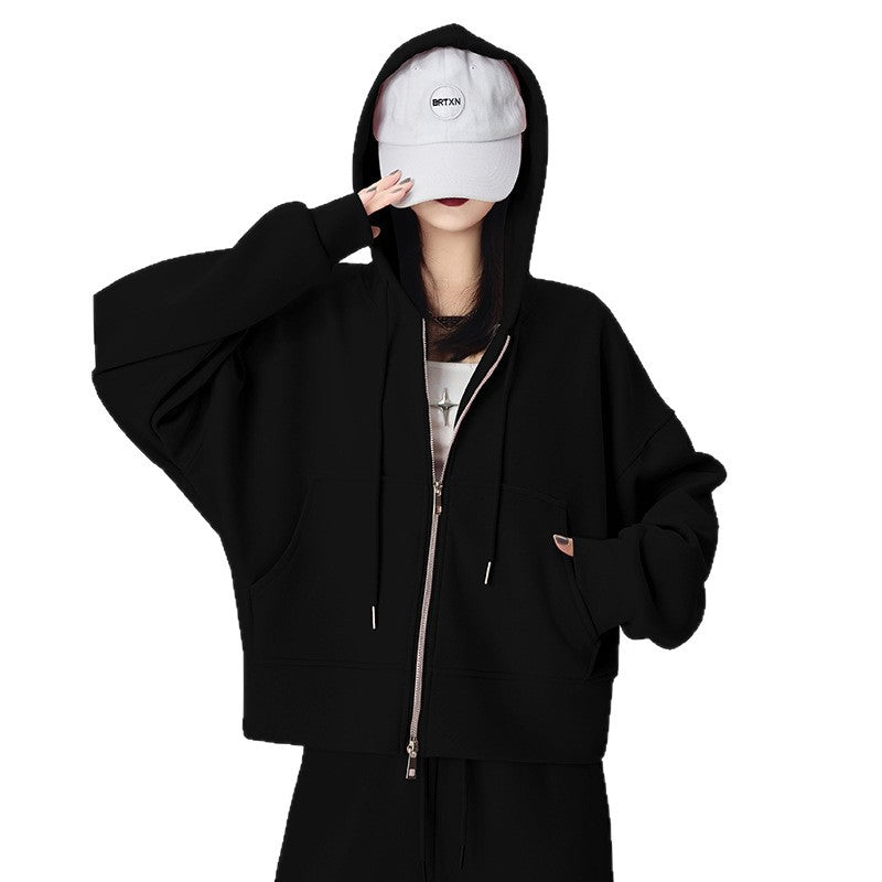 Loose Fit Korean Style Casual Jacket With Soft Cotton Fabric