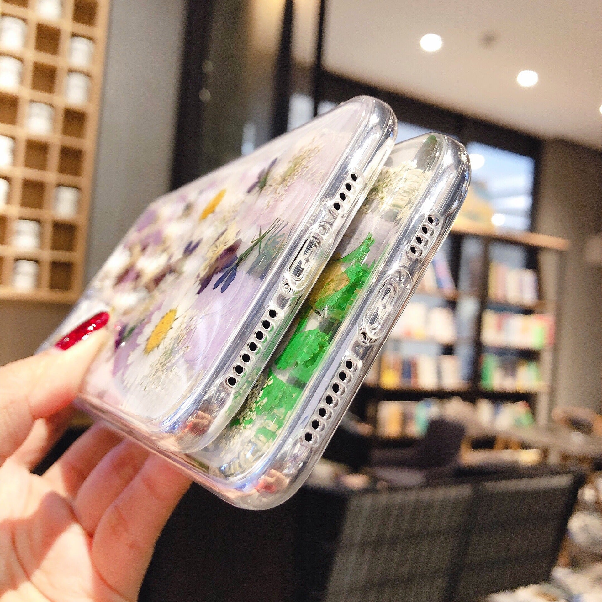 Floral Epoxy TPU Protective Case For Multiple Phone Models