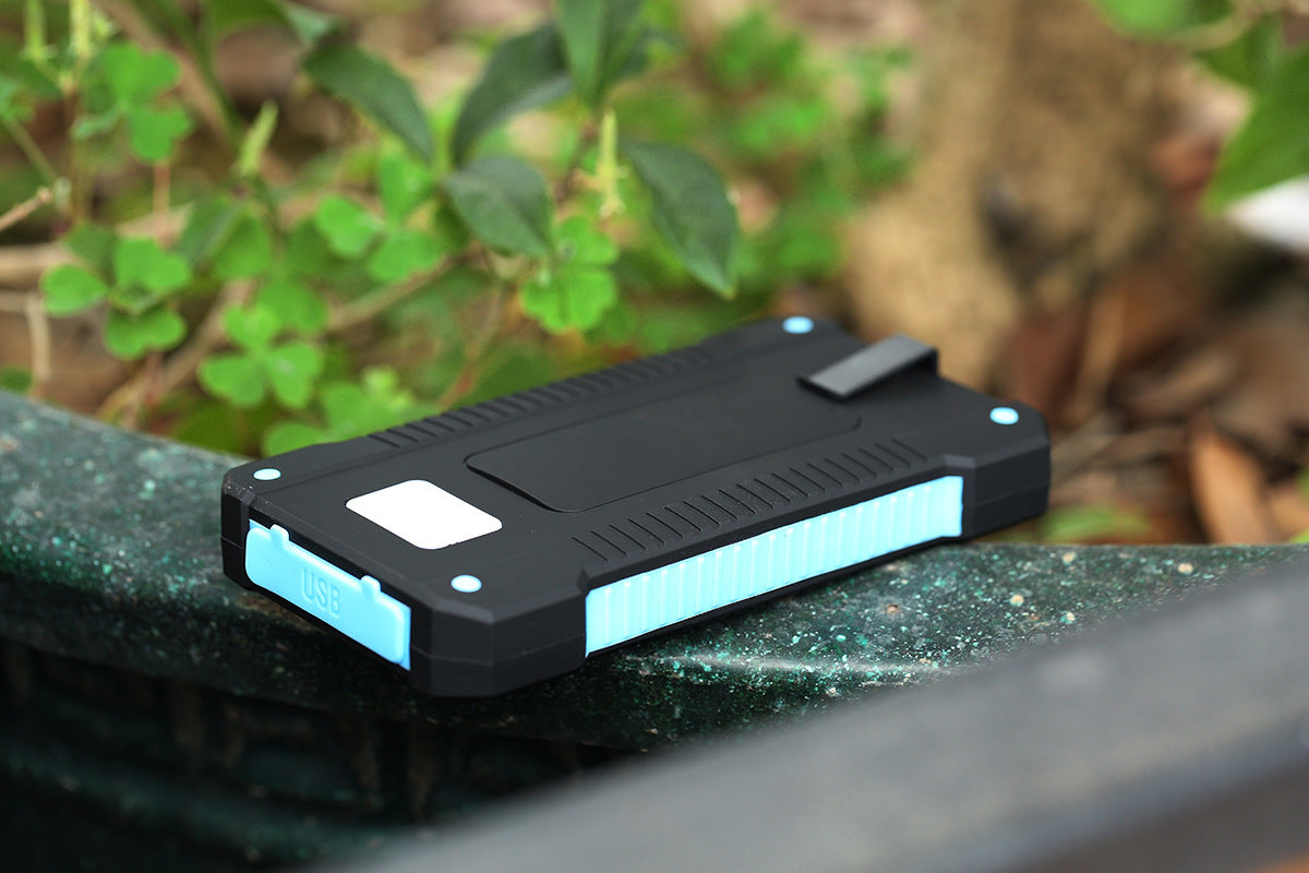 Ultra?Thin Solar Power Bank With Camping Light And Multi?Function Design