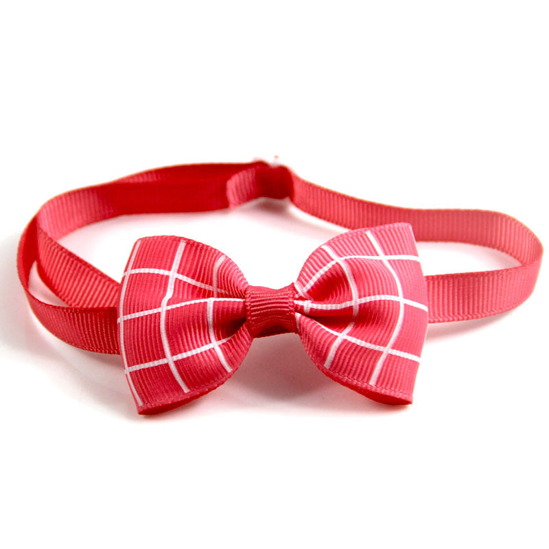 Plaid Pet Tie Scarf Accessory For Cats And Dogs