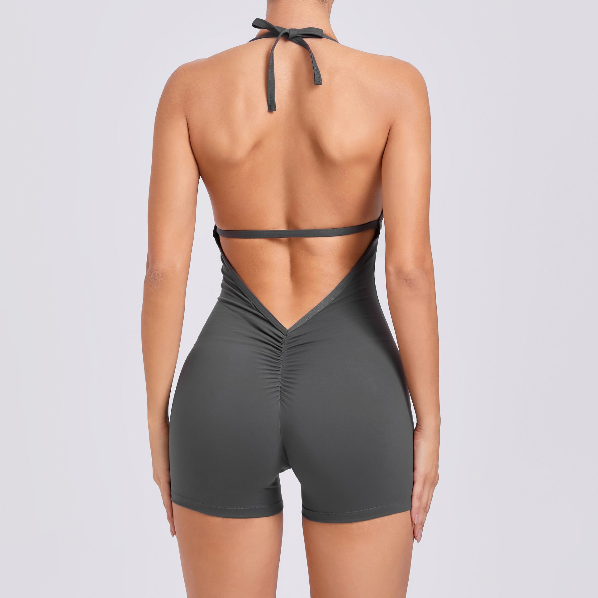 Women's Sculpting Yoga Jumpsuit With Peach-Lift Back Design