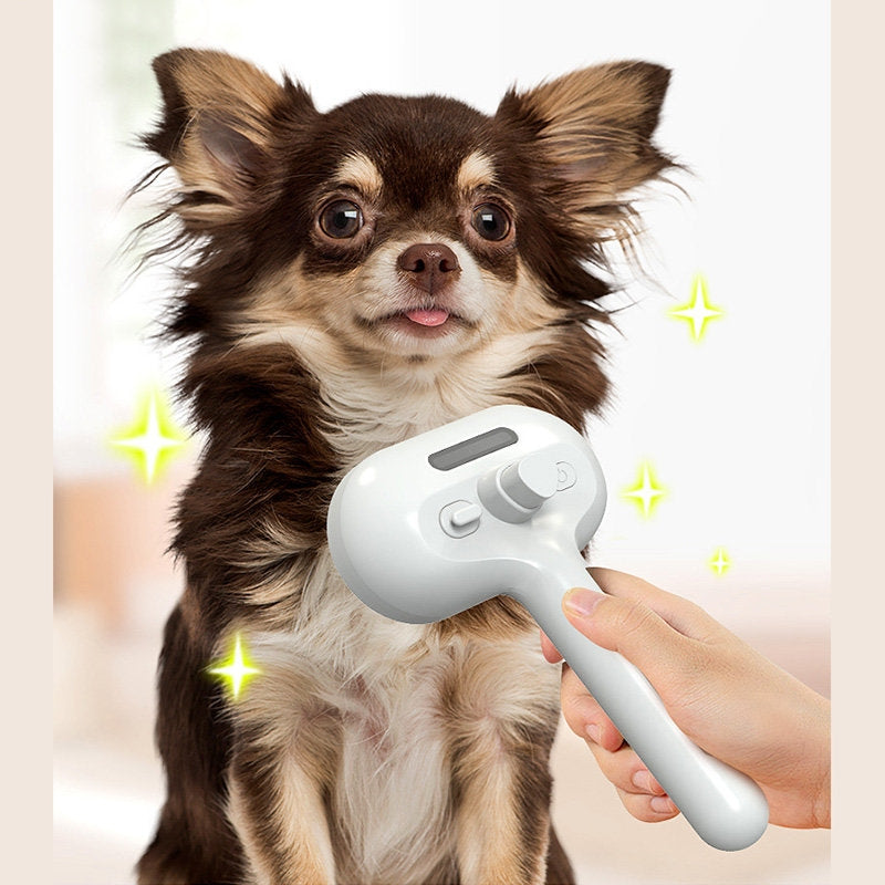 Self Cleaning Pet Comb With Built In Mist Humidifier