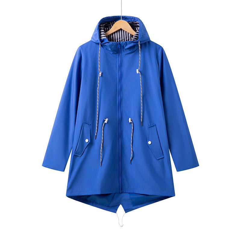 Lightweight Hooded Windbreaker Jacket For Spring And Autumn Outdoors