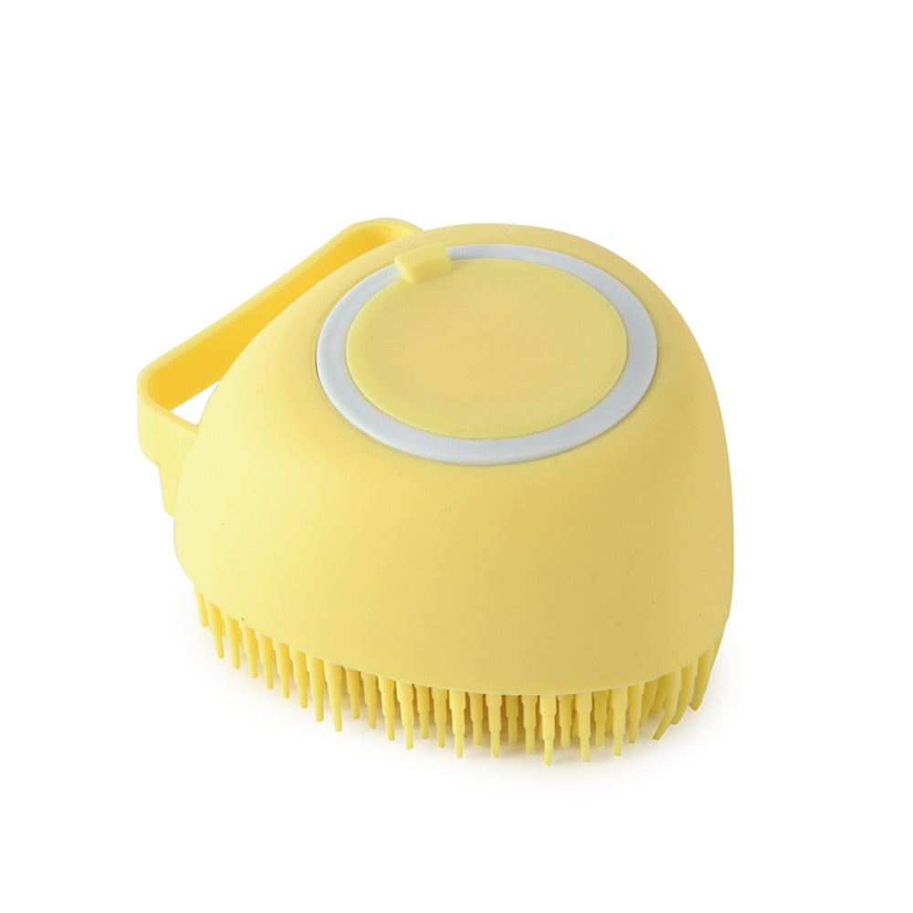 Silicone Dog Bath Massage Gloves With Shampoo Dispenser