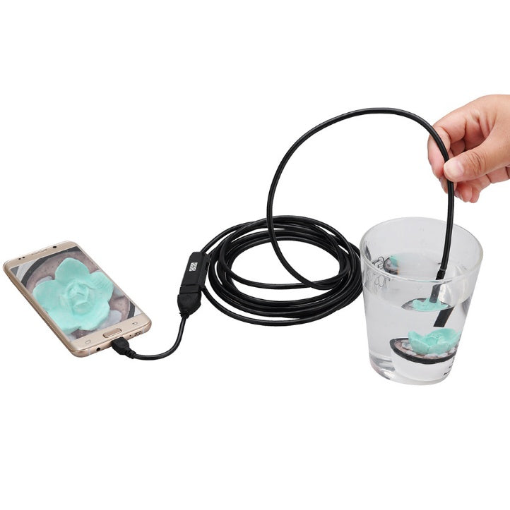 7mm Waterproof USB Endoscope With 6 LEDs And 5M Cable