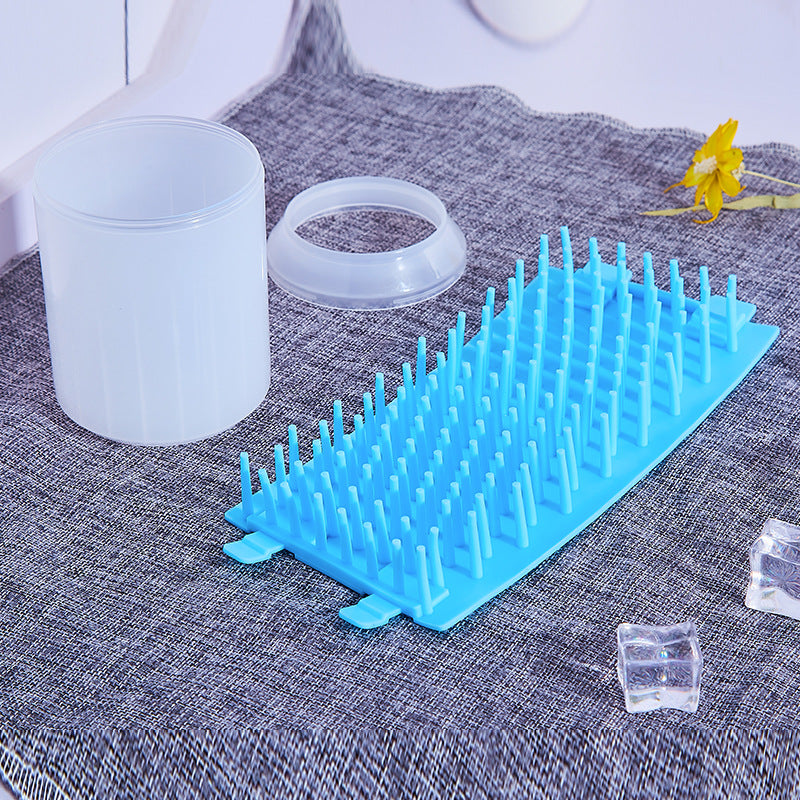 Pet Paw Cleaning Cup Kit With Soft Brush