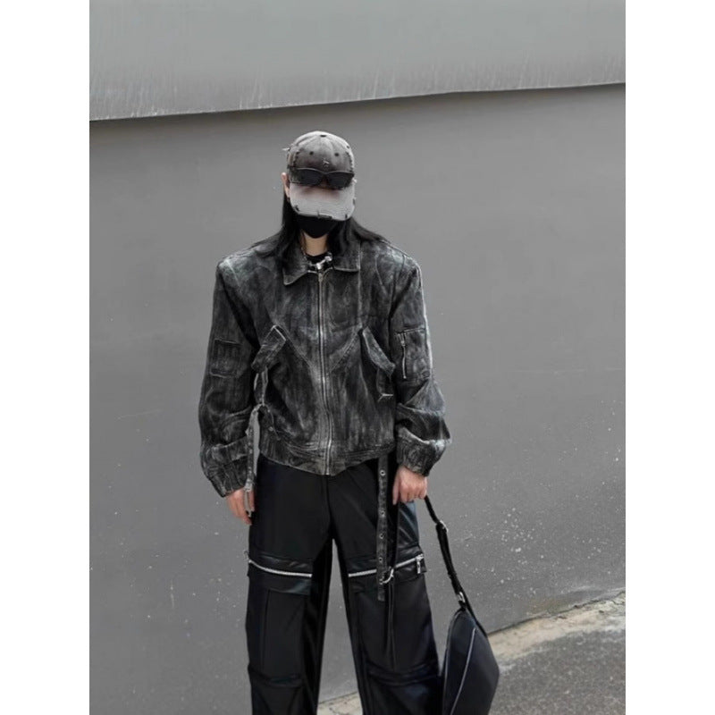 Distressed Oversized Denim Jacket For Women And Men