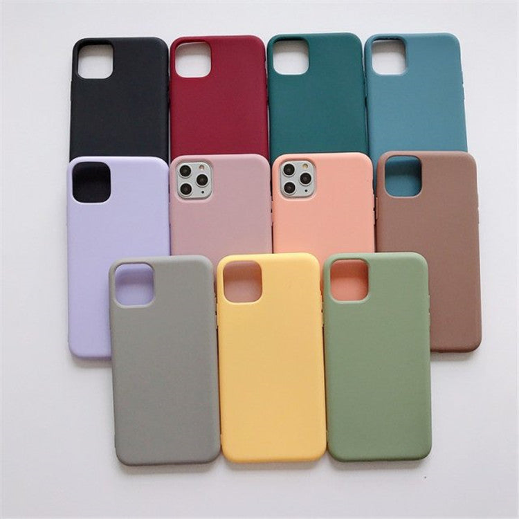 Frosted Soft TPU Simple Protective Case For iPhone Models