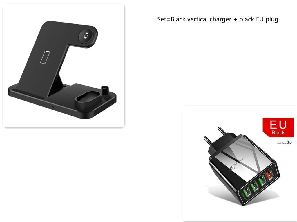 Foldable 4?in?1 Wireless Charging Dock For Phone Watch Earbuds Pencil