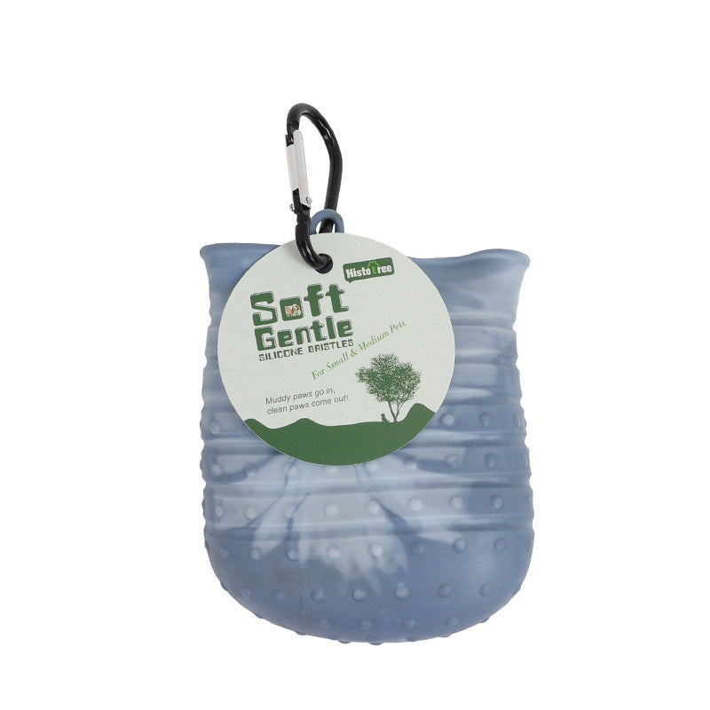 2 In 1 Dog Paw Cleaner Cup With Soft Brush - THEONE APPAREL