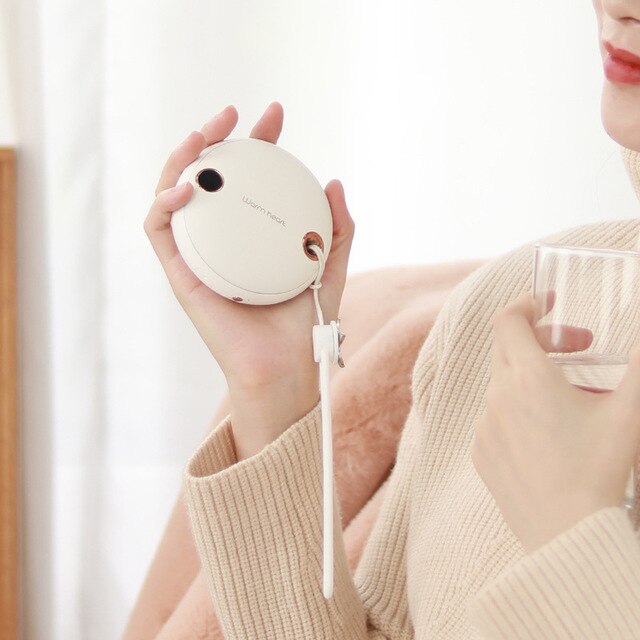 5000mAh Hand Warmer Power Bank With Digital Display And 45–55°C Heating