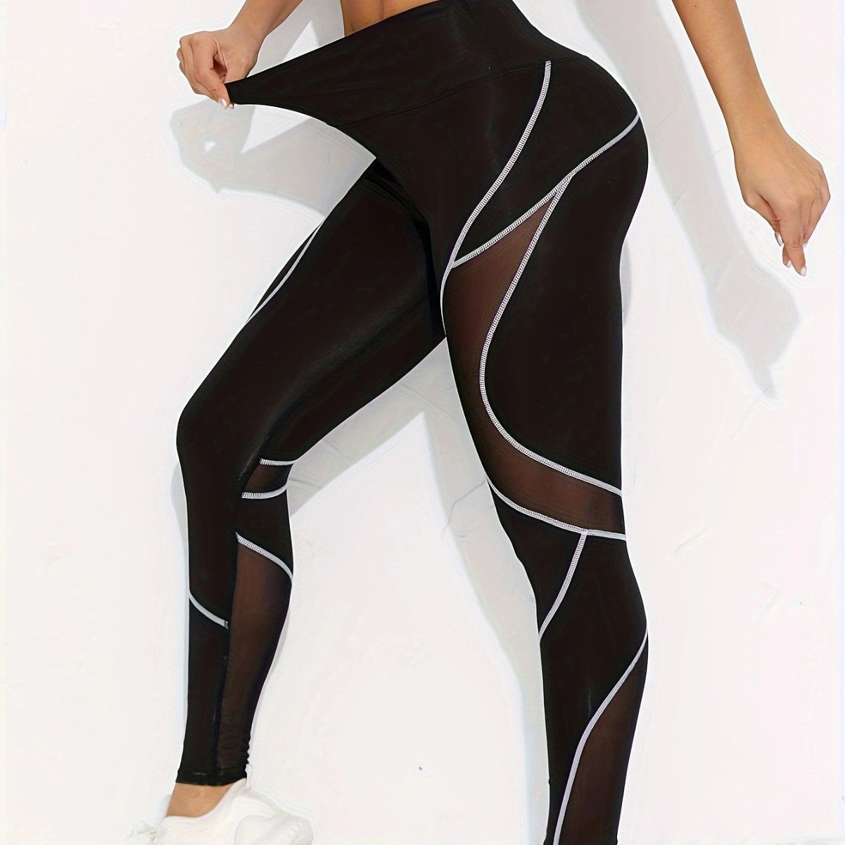 High-Elastic Compression Sports Leggings For Training And Performance
