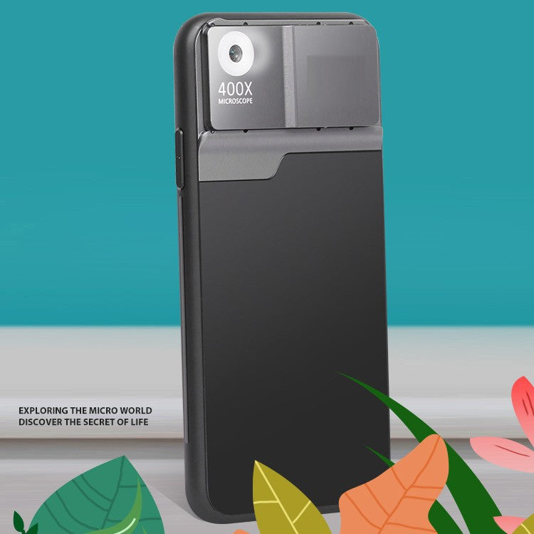 400X HD Mobile Microscope Lens With Aluminum Alloy And TPU Case
