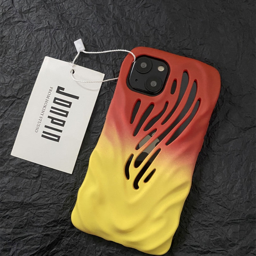 Hollow Heat?Dissipation Soft Rubber Protective Case For iPhone