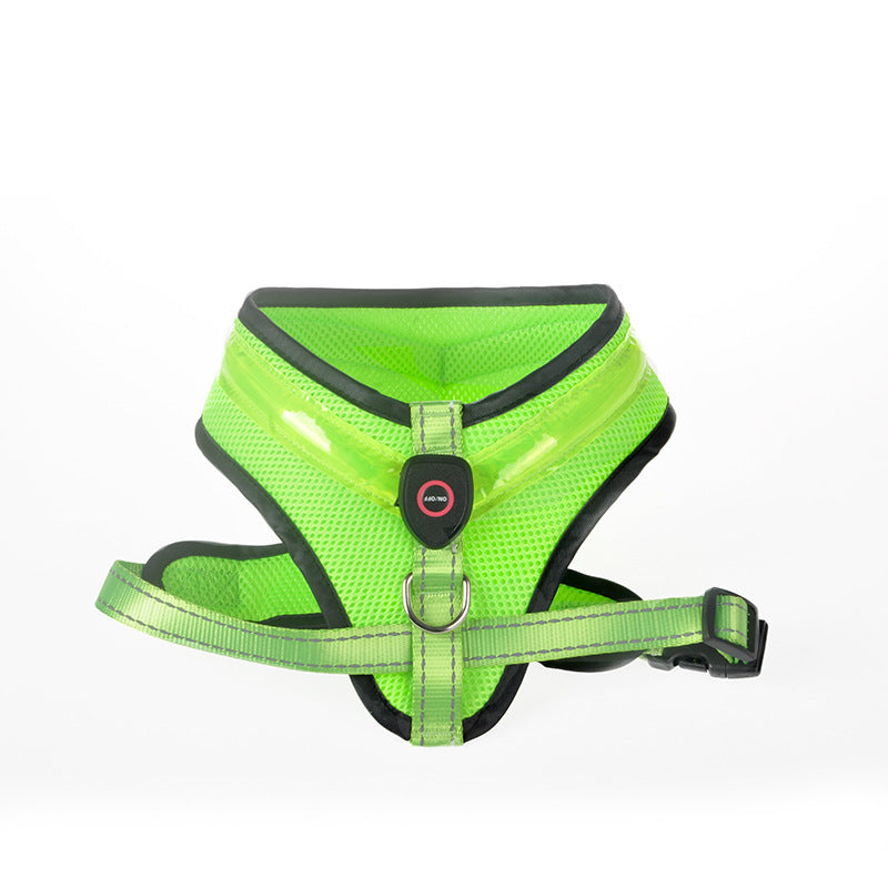 LED USB Rechargeable Dog Harness For Safety And Comfort