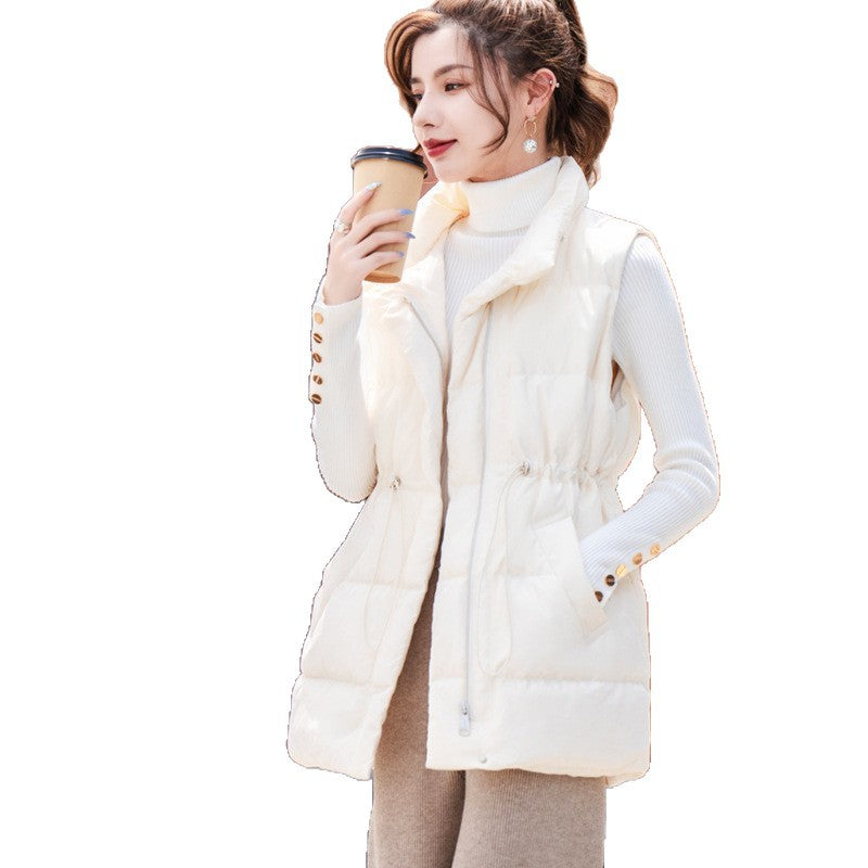 Lightweight Duck Down Short-Length Korean Style Warm Winter Vest