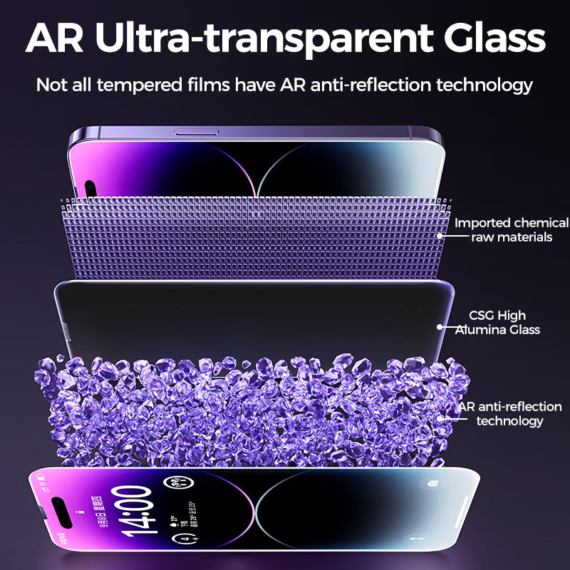 Anti Spy HD Tempered Glass Screen Protector With Drop Protection