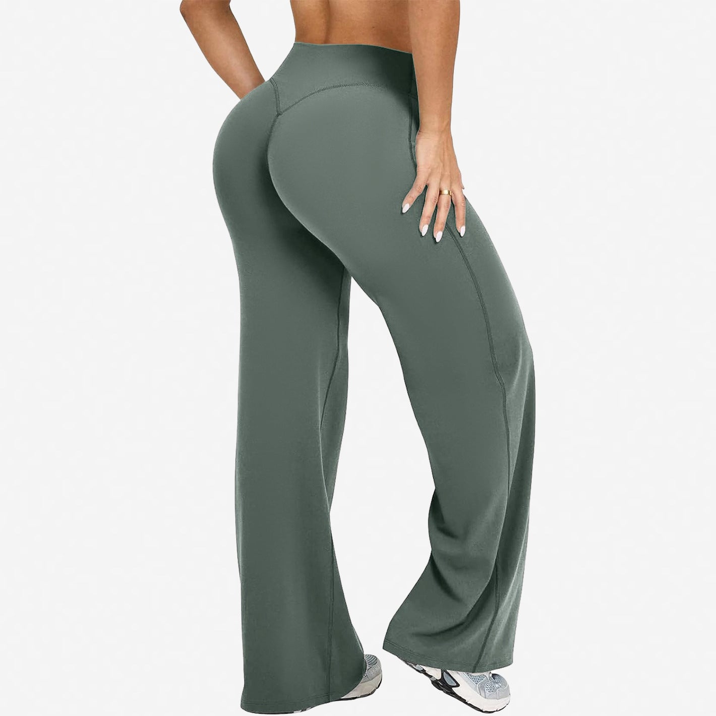 Quick-Dry High-Stretch Slim Fit Yoga Pants For Active Comfort