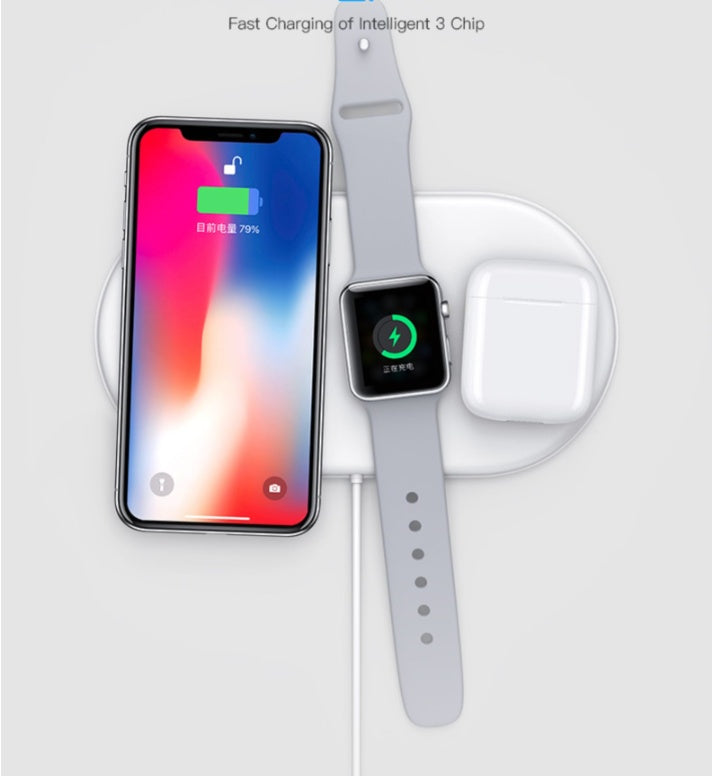Three?in?One Wireless Charging Dock With Indicator Function