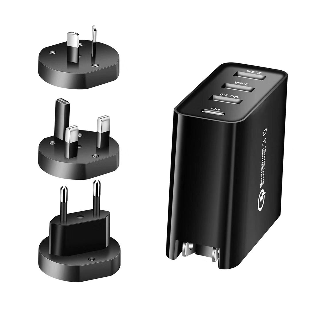 Multi?Port Fast Charging Adapter With PD and QC Support