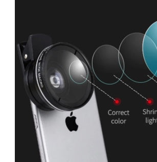 0.45X Wide?Angle And 10X Macro Lens Kit For Smartphones