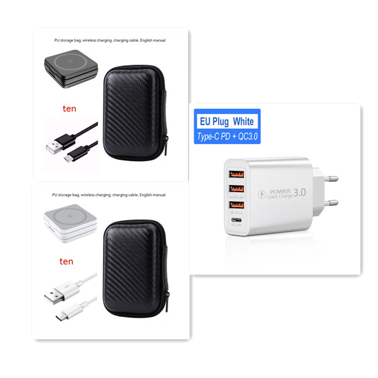Foldable Magnetic Three?in?One Wireless Charger For Travel And Daily Use