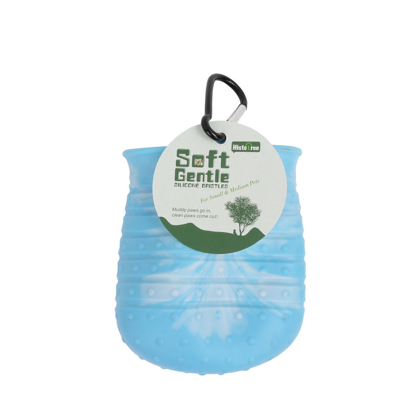 2 In 1 Dog Paw Cleaner Cup With Soft Brush - THEONE APPAREL