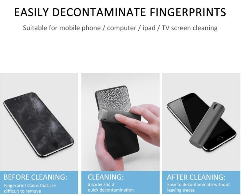 Two In One Screen Cleaning Spray And Microfiber Wipe Kit