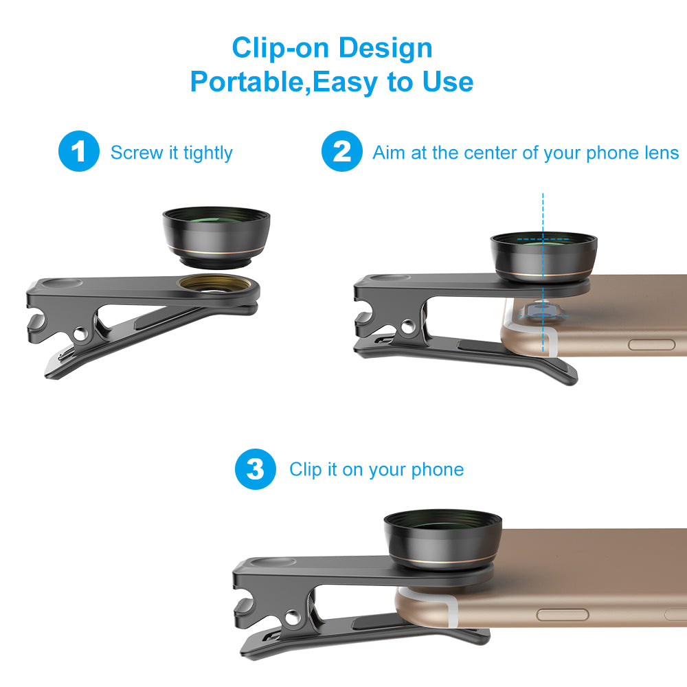 6?In?1 Universal Mobile Lens Kit With Fisheye Wide Macro CPL