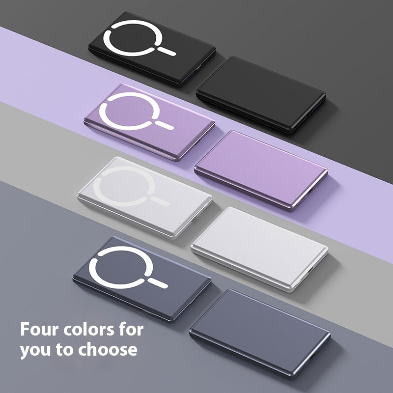 Ultra?Thin Magnetic Power Bank With Alloy Shell And Slim 9mm Body
