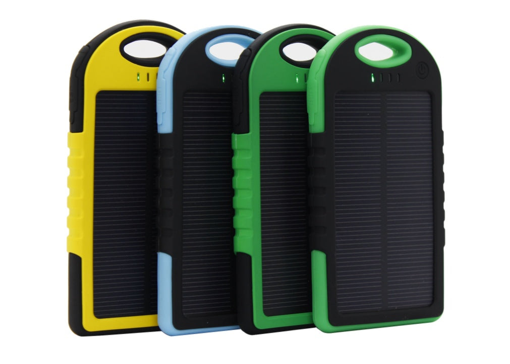 8000mAh Waterproof Solar Power Bank With Dual USB And LED Light