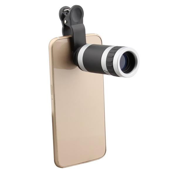 8X Optical Zoom Phone Telescope Lens With Clip And Cleaning Cloth