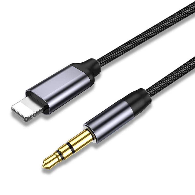 Nylon Braided 3.5mm Audio Cable For Headphones And Car Aux Use